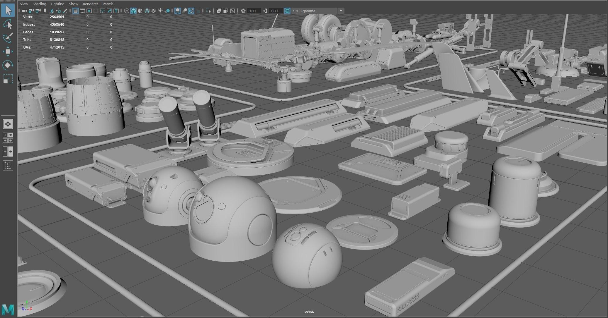Vehicle Kitbash 3D model_9