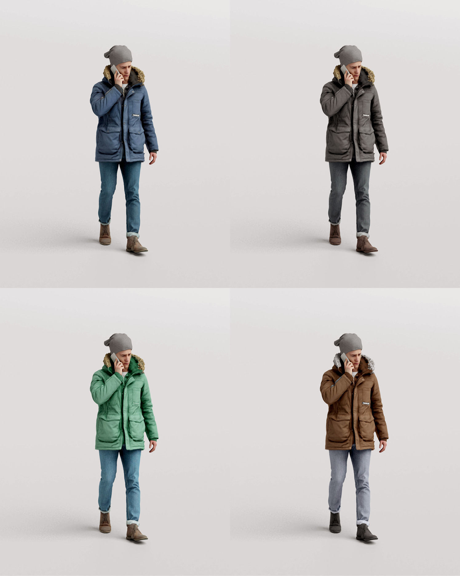 Humano Winter Autumn Man 1101 3D model_7