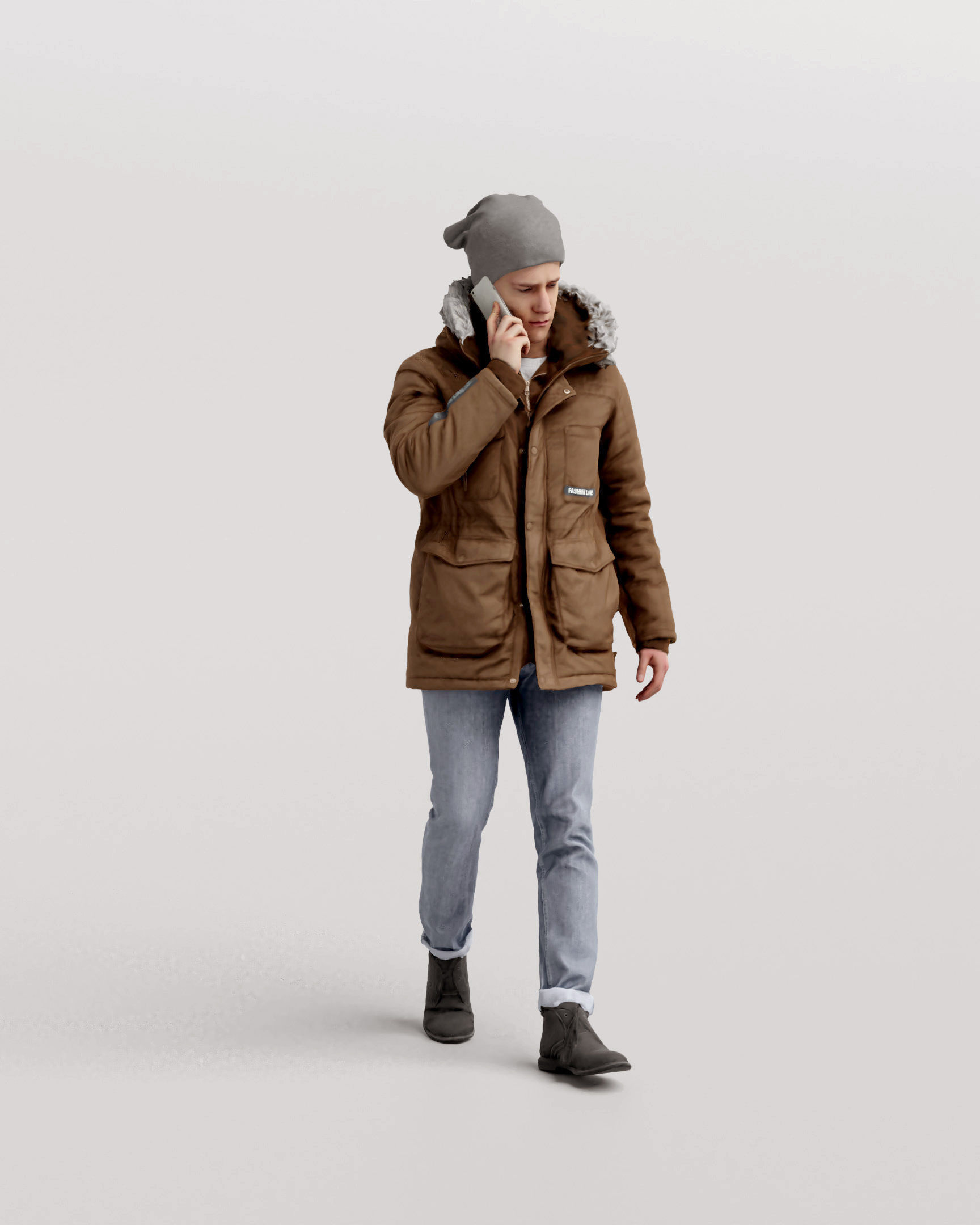 Humano Winter Autumn Man 1101 3D model_4