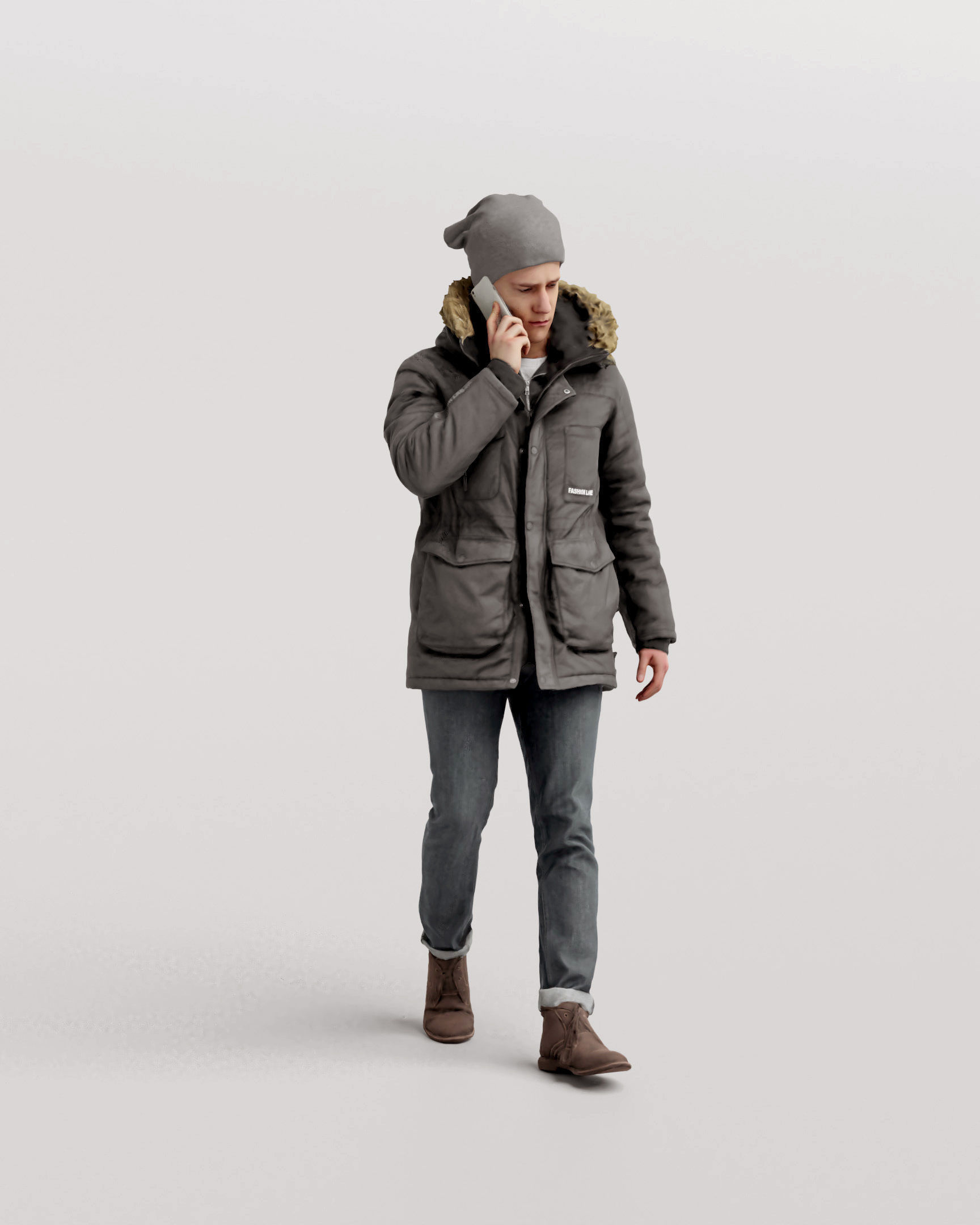 Humano Winter Autumn Man 1101 3D model_2