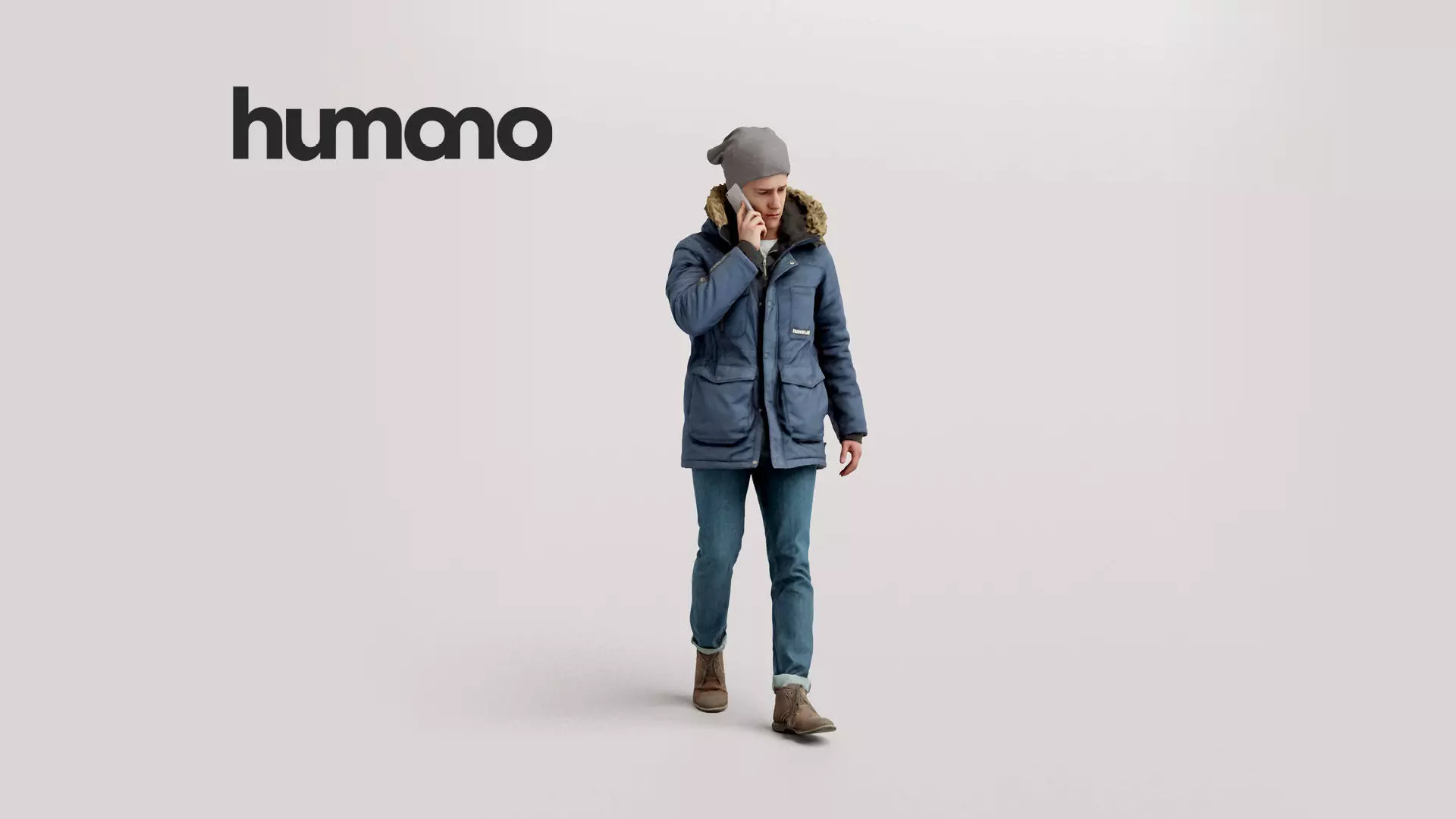 Humano Winter Autumn Man 1101 3D model_0