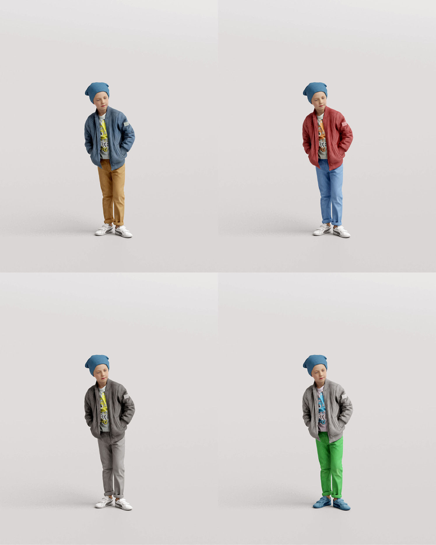 Humano Winter Autumn People 1110 3D model_7