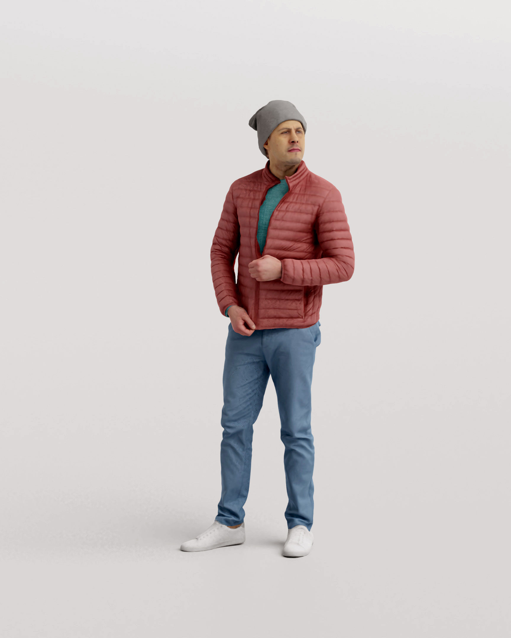 Humano Winter Autumn Man 1107 3D model_4