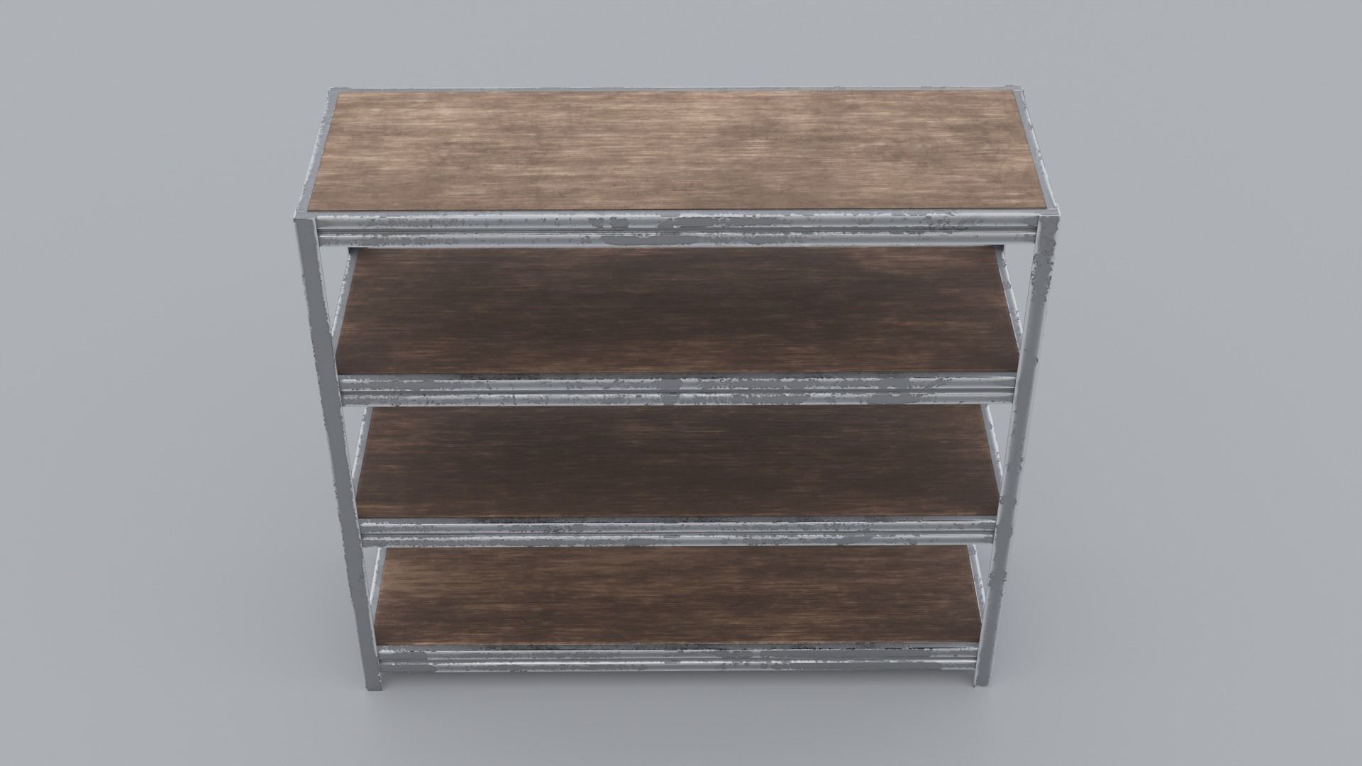 Industrial Shelf Low-poly 3D model_4