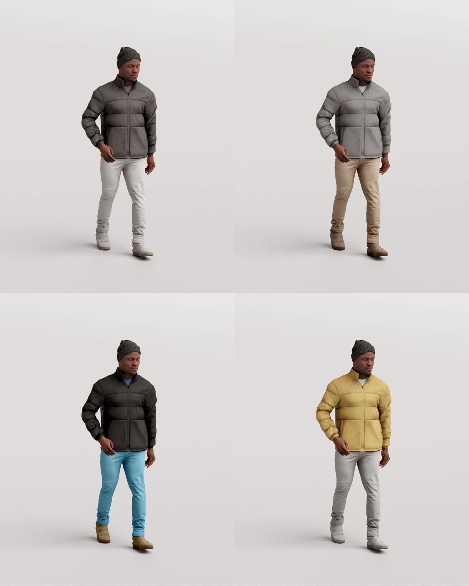 Humano Winter Autumn Man 1106 3D model_7