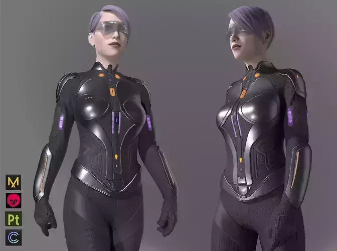 Scifi superhero suits outfit Futuristic clothes