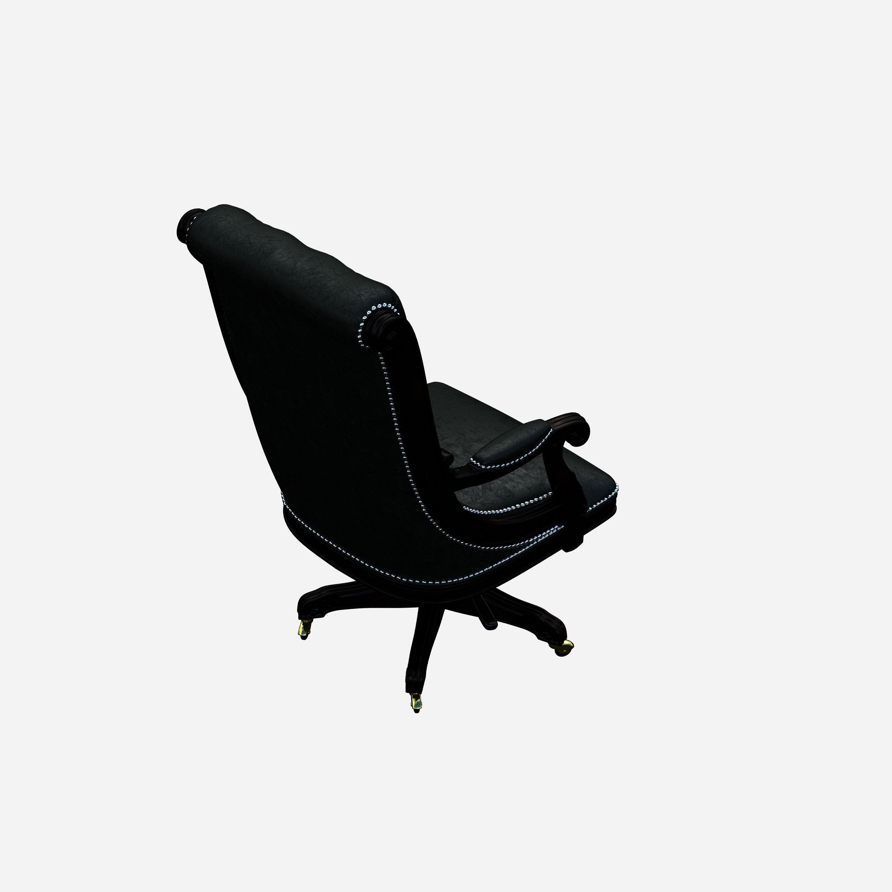 Classic armchair 3D model_2