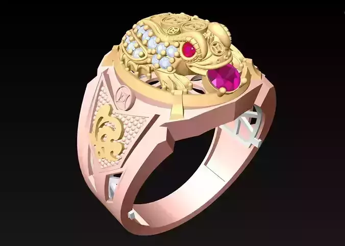 Toad ring - Jin Chan ring - N1318