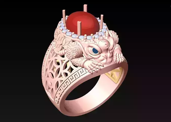 Toad ring - Jin Chan ring - N1307