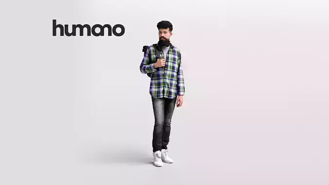 Humano Walking People 2201-09 3D model