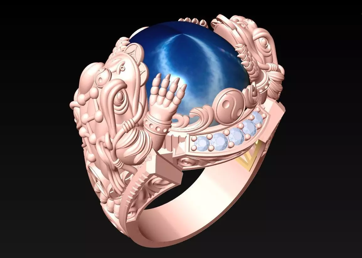 Toad ring - Jin Chan ring - N1900 3D print model