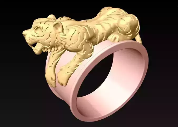 Tiger Rings - N1219 3D print model