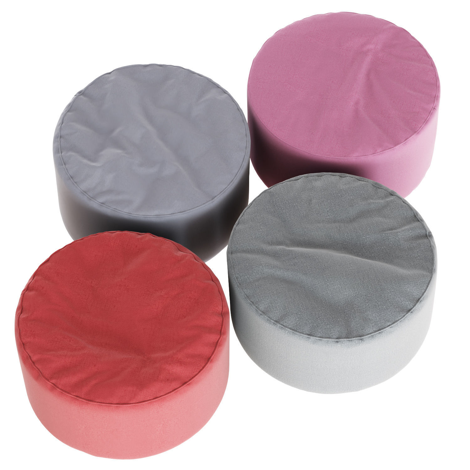 Bag pouf comfort line 3D model_1