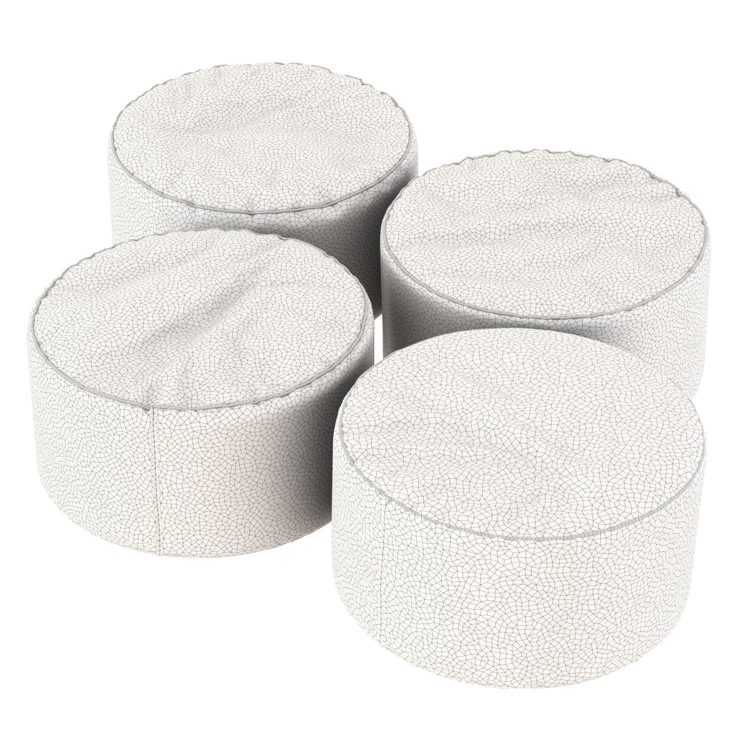 Bag pouf comfort line 3D model_5