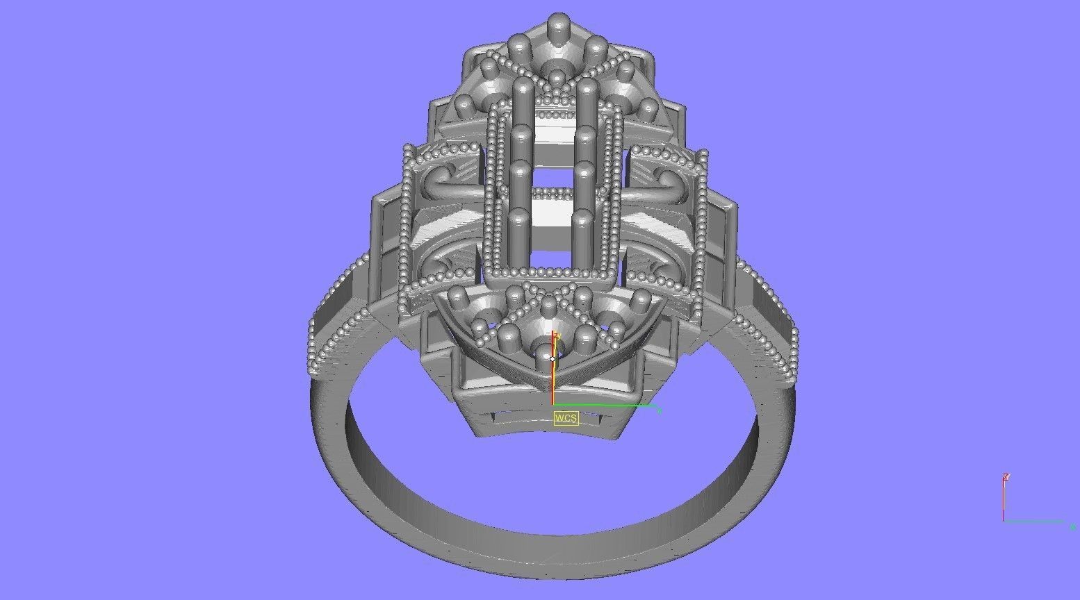 Vintage Art Deco Style Signet Ring 3D print model_13