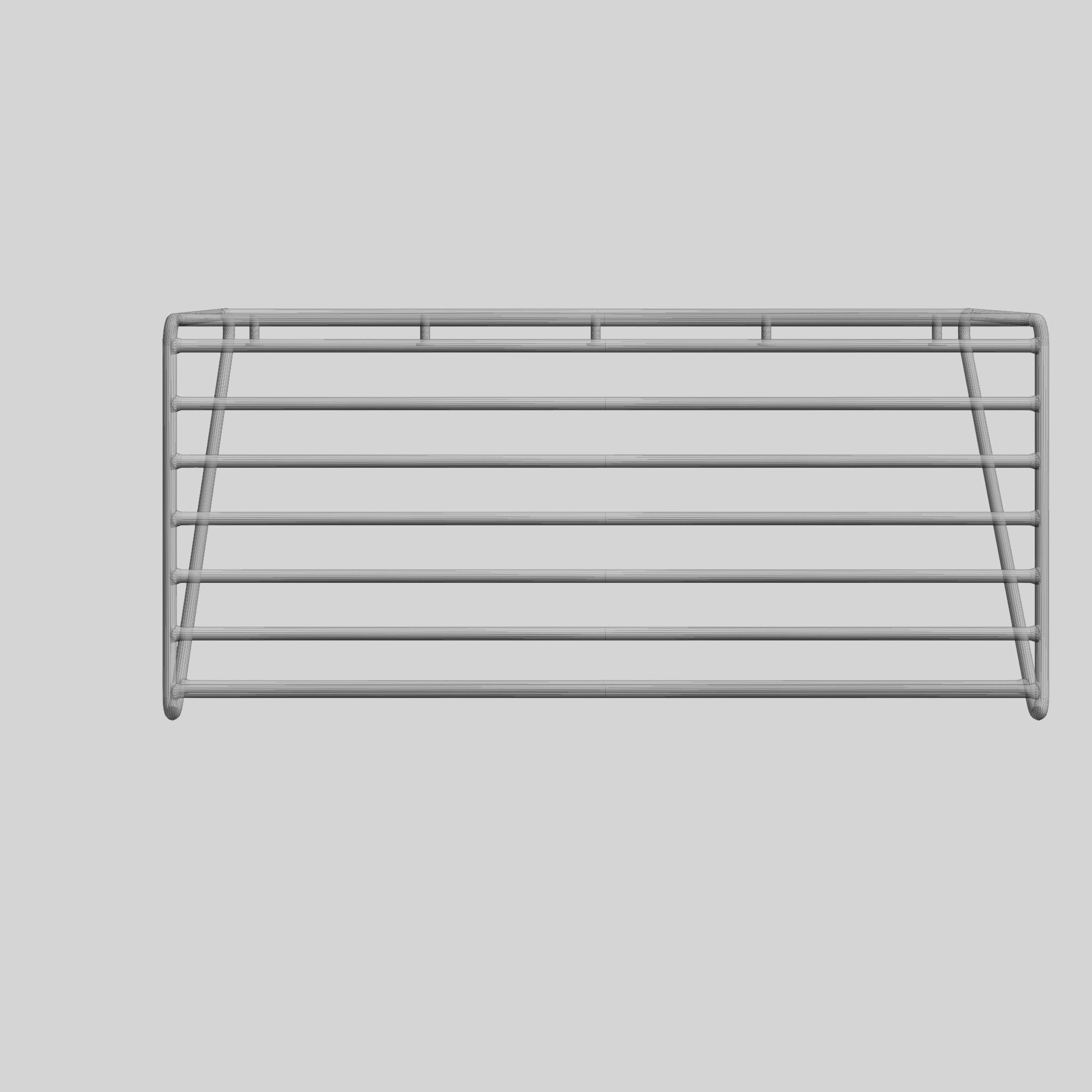 Metal Hat Rack Dxf 3D model Metal Hat Rack Black VR / AR / low-poly | CGTrader