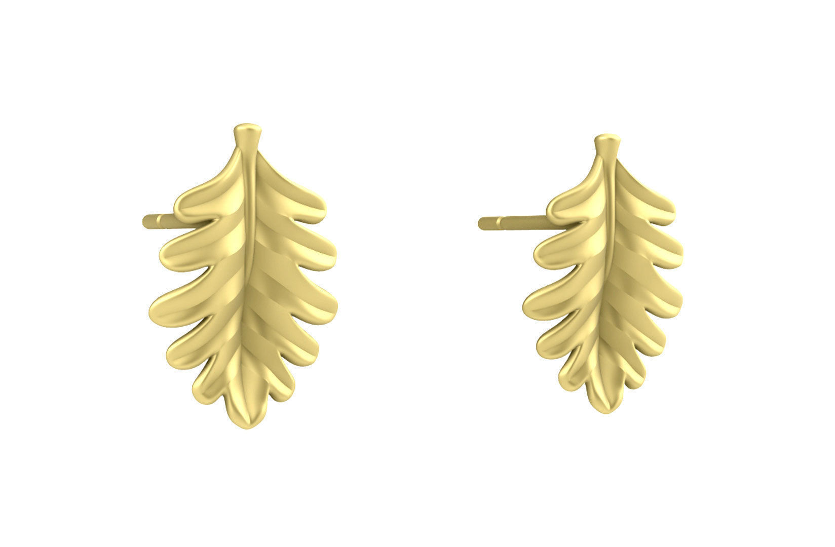 Leaf Charm Set - Oak Leaf Charm for Bail Ring Earrings Bracelet 3D print model_14