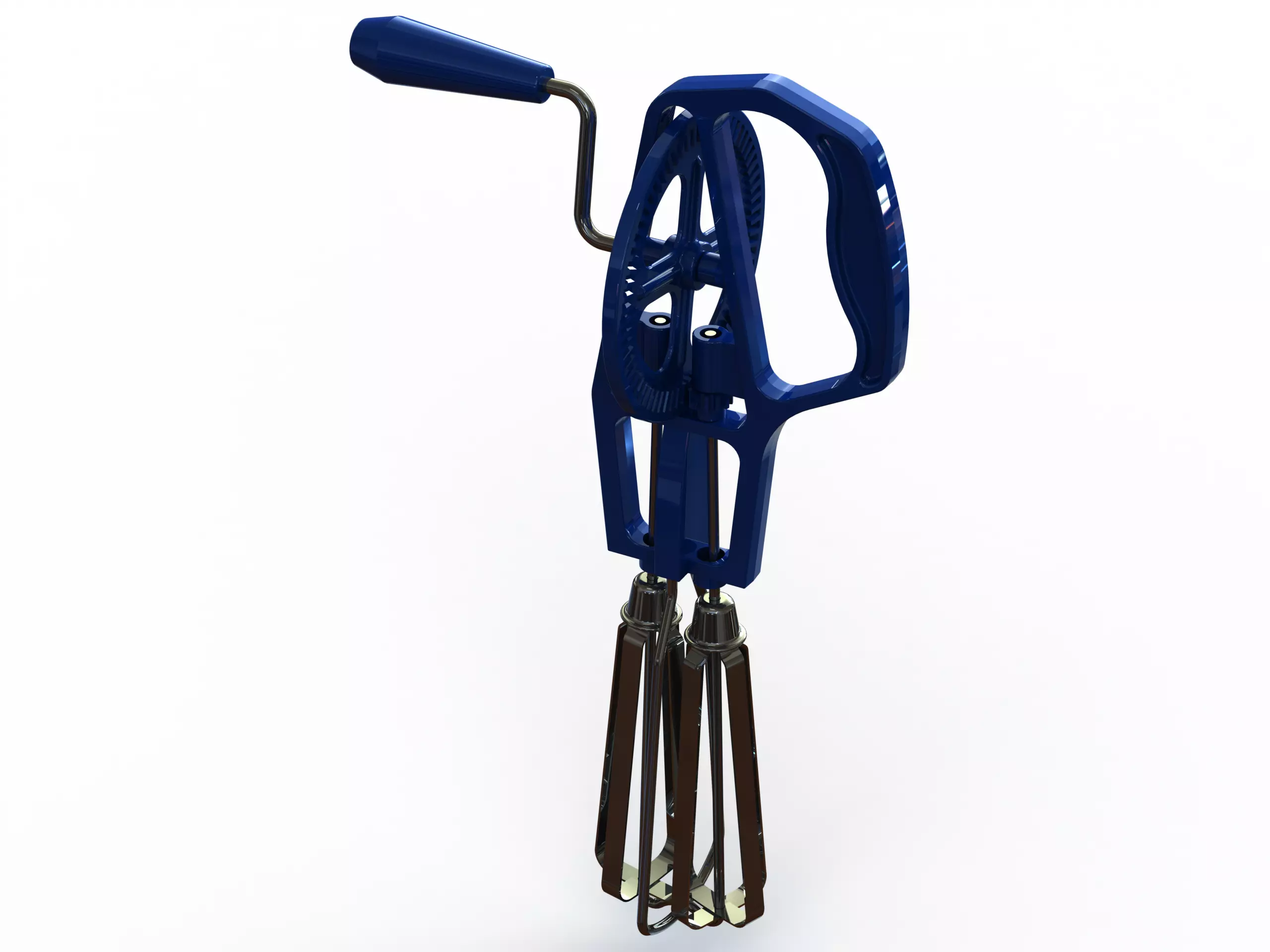 Hand Whisk Egg Beater Mixer 3D model_0