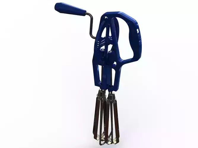 Hand Whisk Egg Beater Mixer 3D model