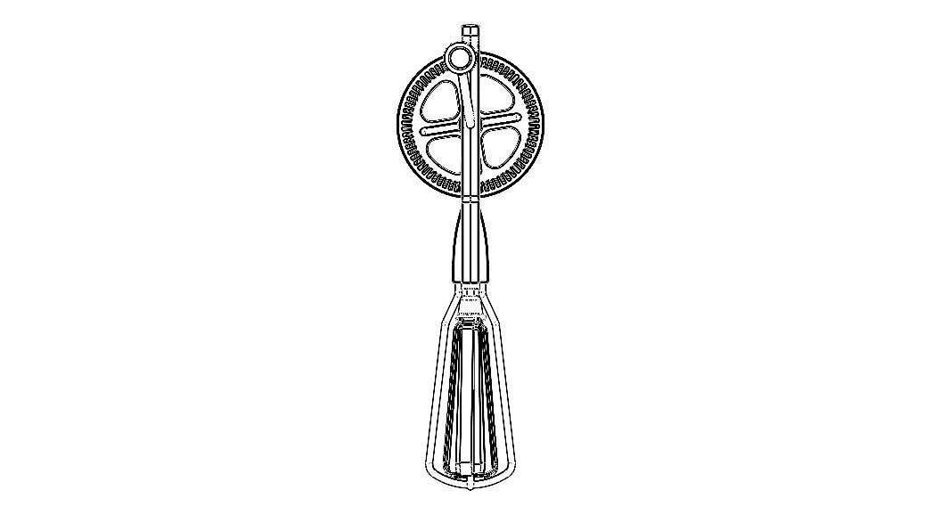 Hand Whisk Egg Beater Mixer 3D model_17
