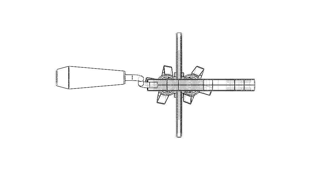 Hand Whisk Egg Beater Mixer 3D model_6