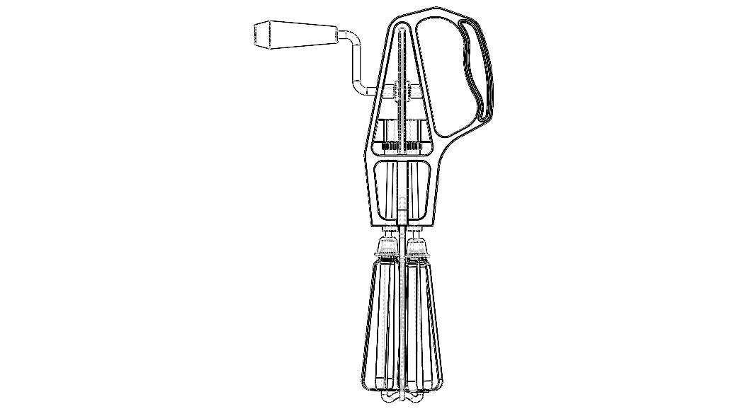 Hand Whisk Egg Beater Mixer 3D model_9