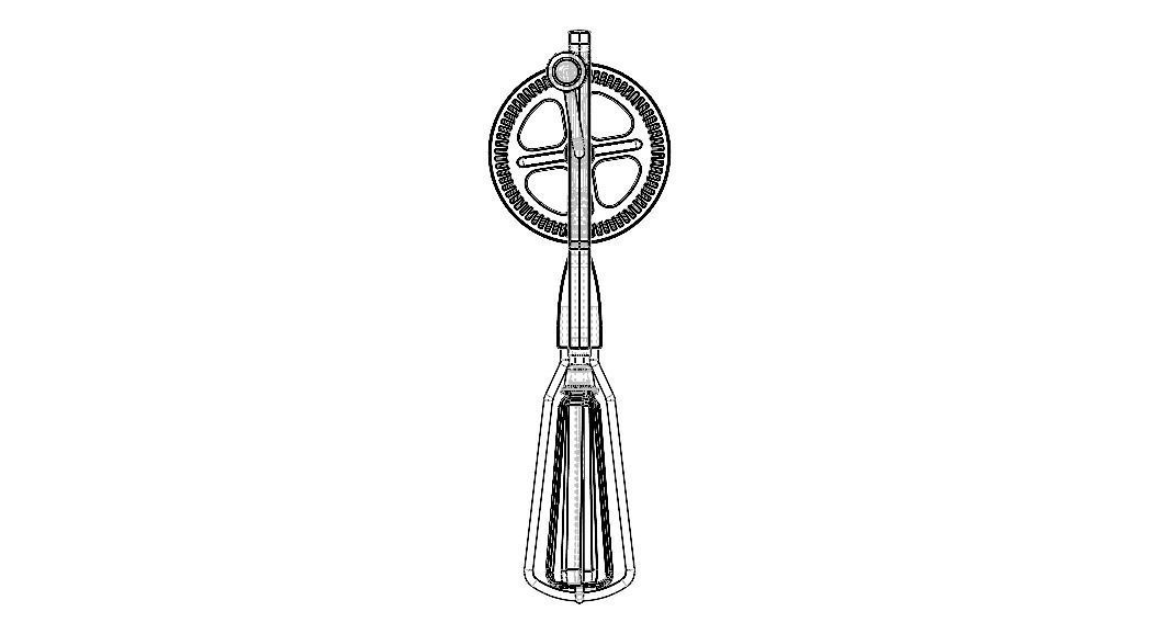Hand Whisk Egg Beater Mixer 3D model_18