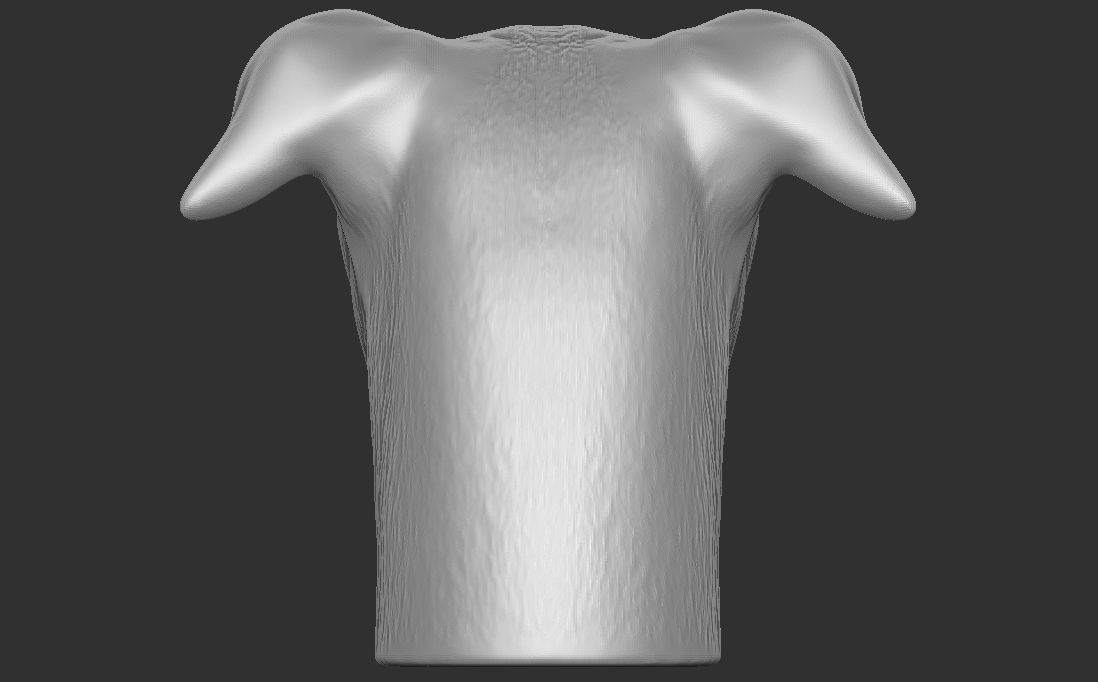 Greyhound dog head for 3D printing 3D print model_12