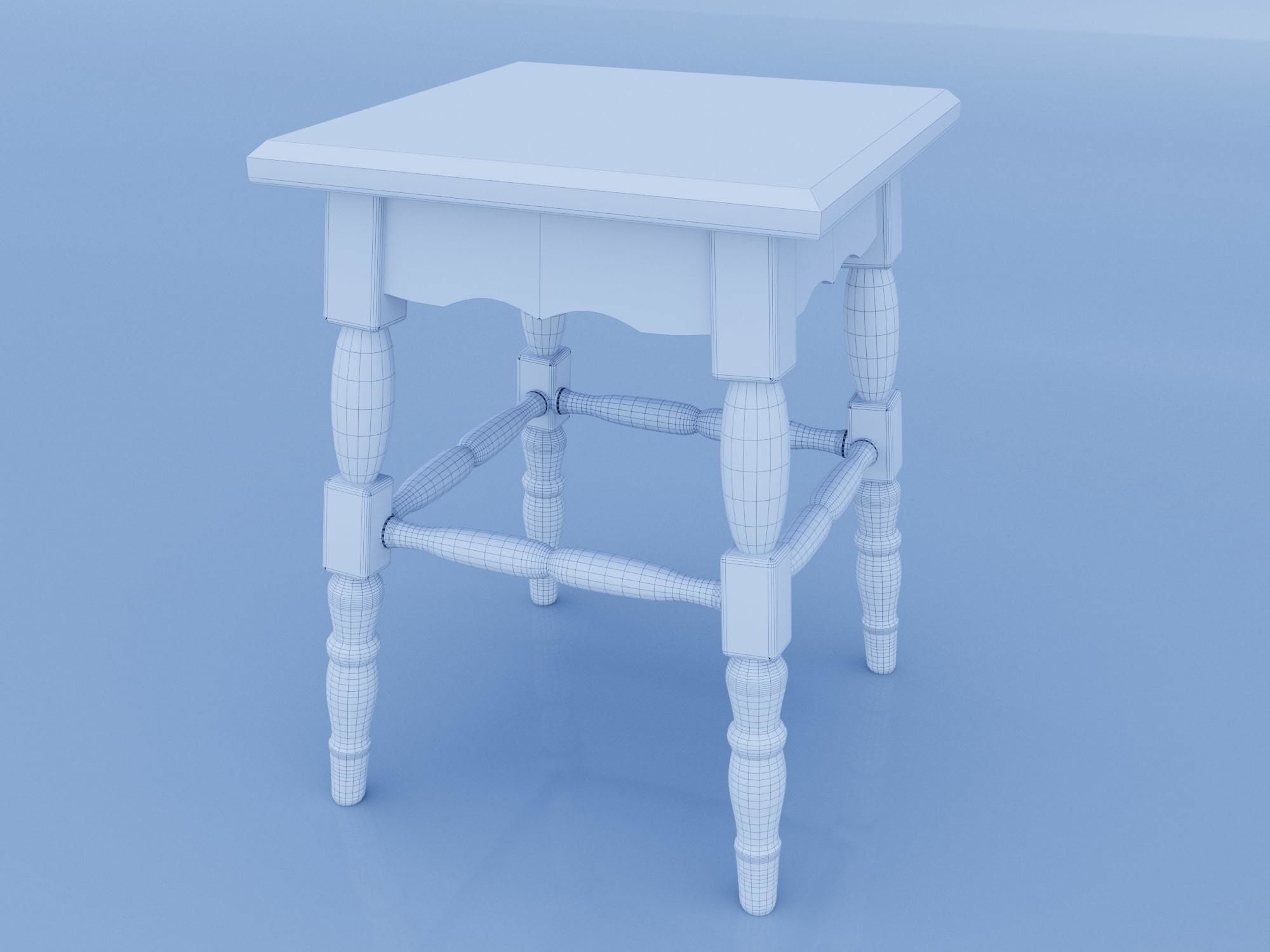 Stool Free 3D model_1