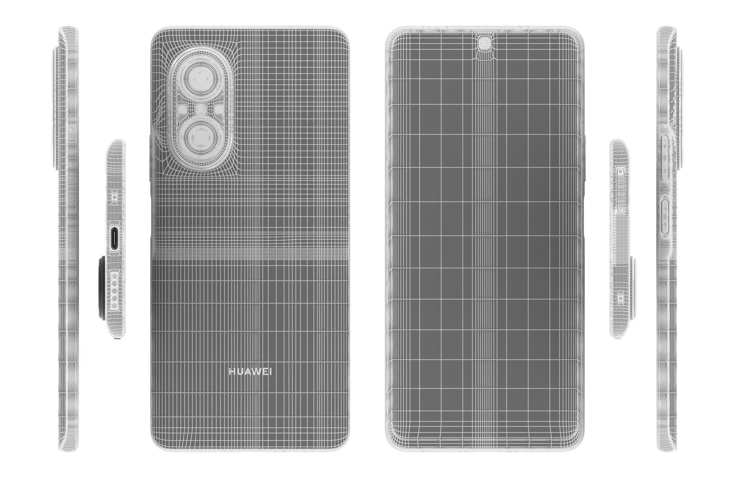 Huawei Nova 10 Youth All Colors Low-poly 3D model_26