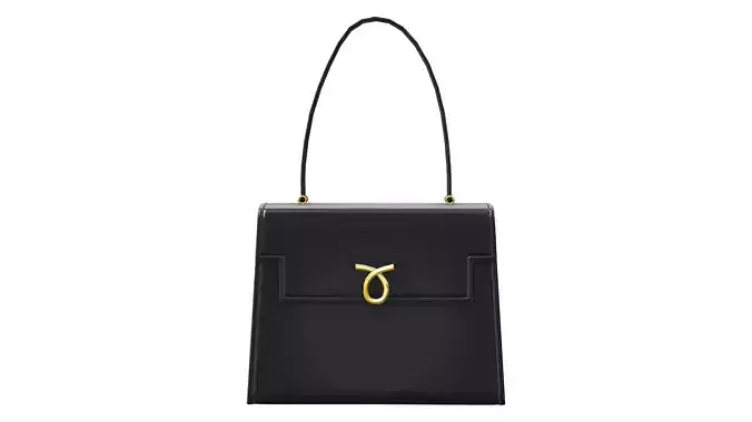 Female Black Handbag With Straps