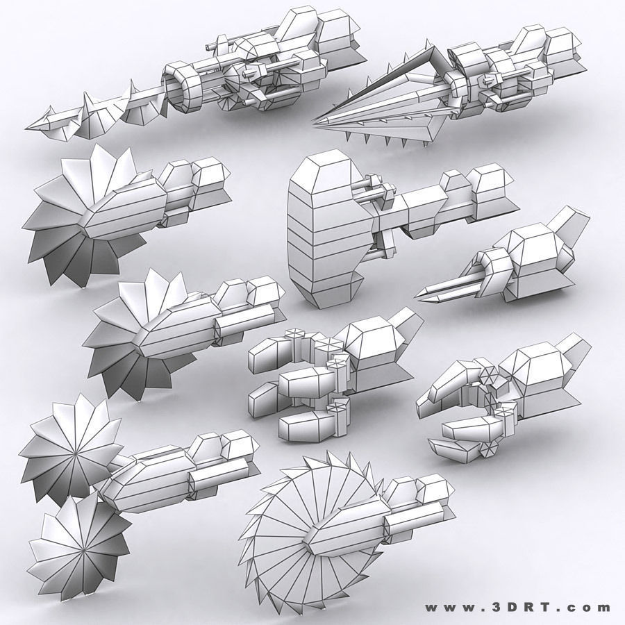 3DRT - Mech robot engineer - 02 Low-poly 3D model_12