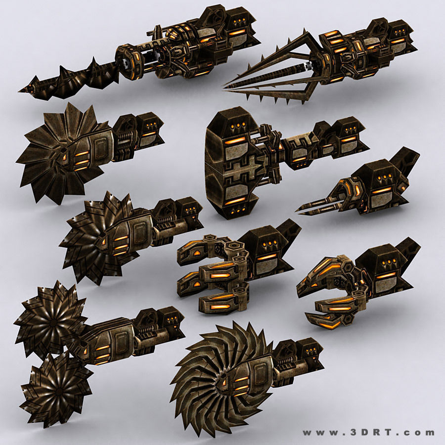 3DRT - Mech robot engineer - 02 Low-poly 3D model_8