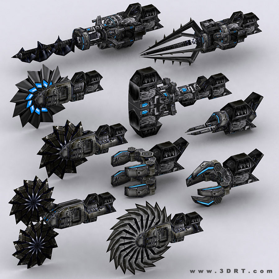 3DRT - Mech robot engineer - 02 Low-poly 3D model_11