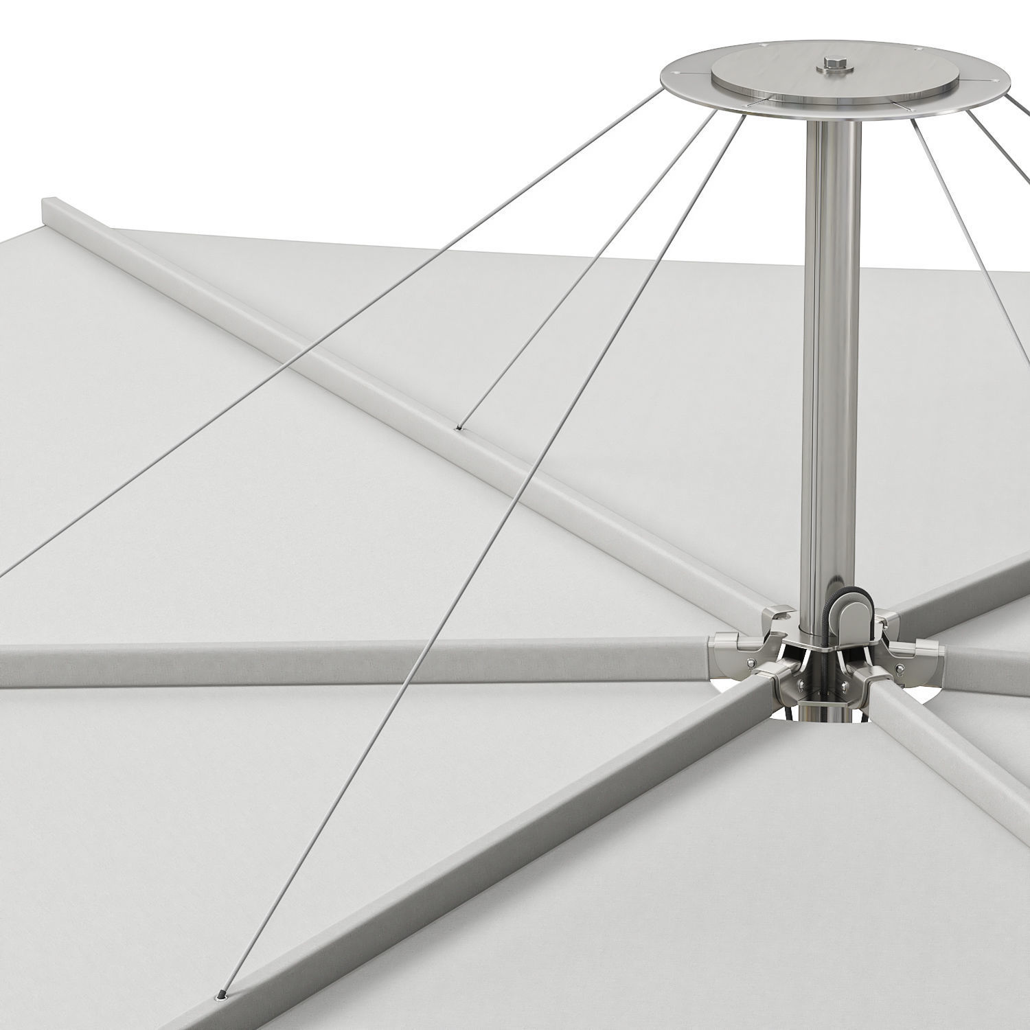 Extremis Anker bench with Inumbrina parasol 3D model_6