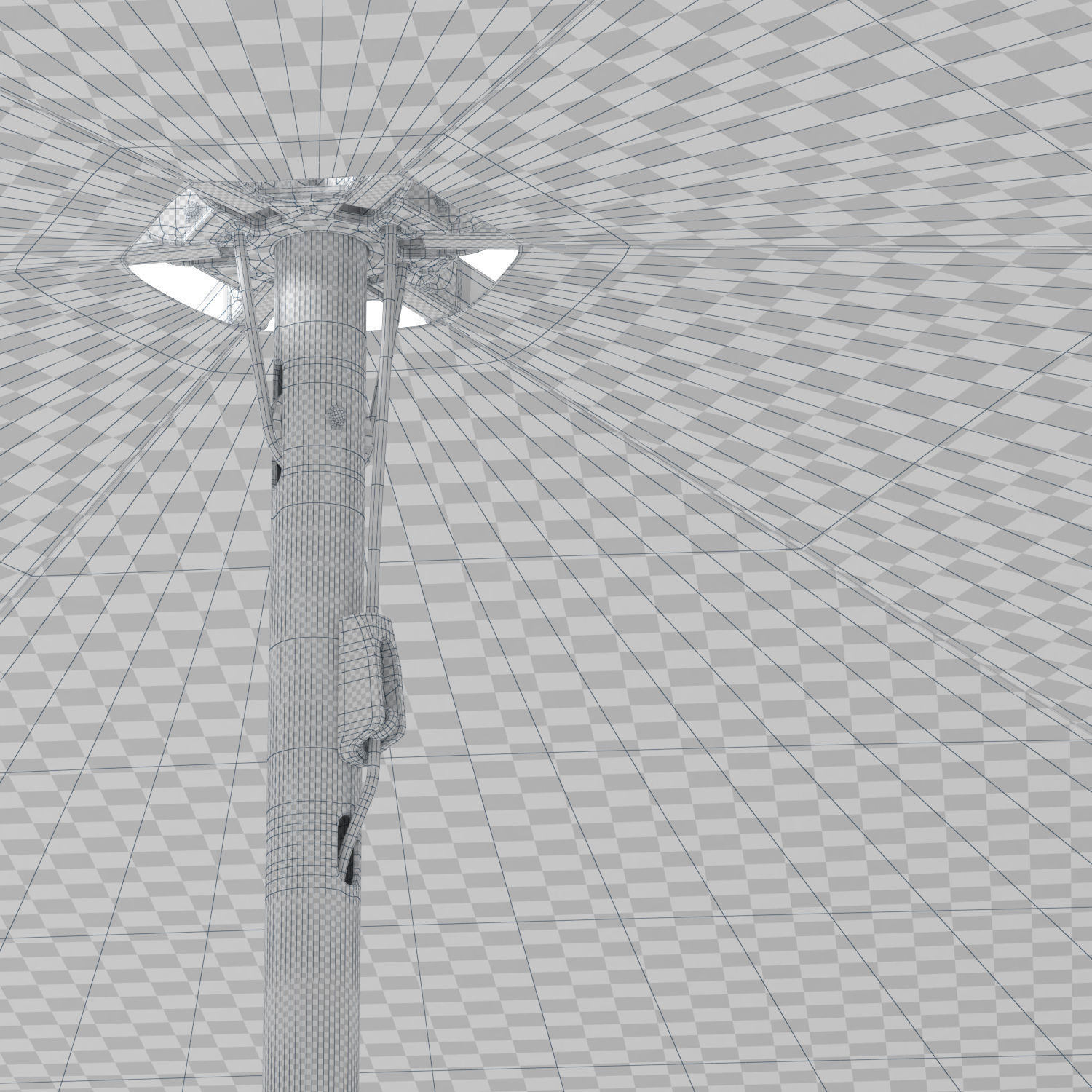 Extremis Anker bench with Inumbrina parasol 3D model_13