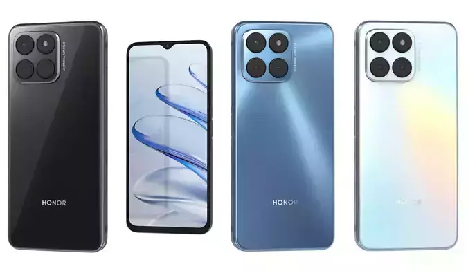 Honor 70 Lite All Colors Low-poly 3D model