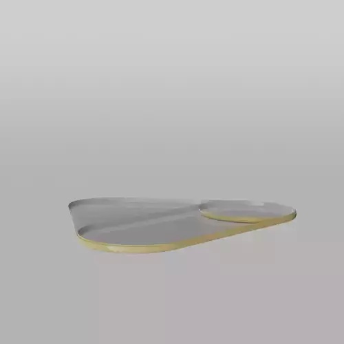 Trio Candle Holder White Low-poly 3D model