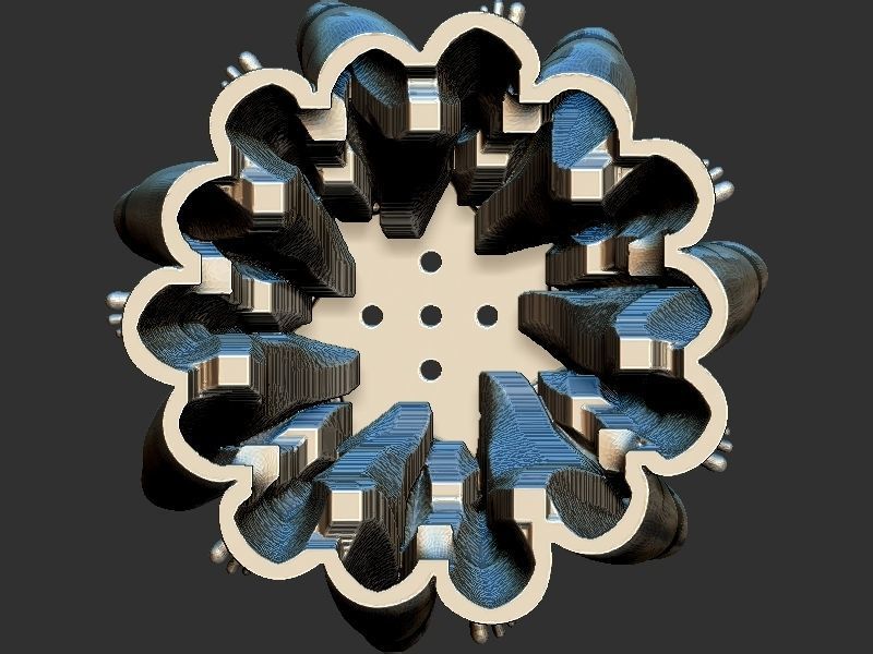 Legs Pot design 3D print model_4