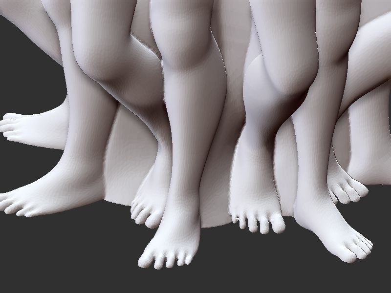 Legs Pot design 3D print model_13