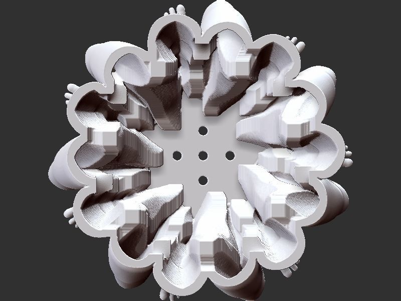 Legs Pot design 3D print model_12