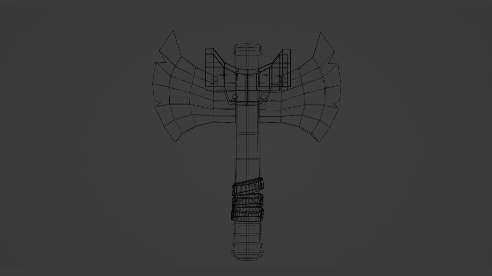 Ax 3D model Low-poly 3D model_4