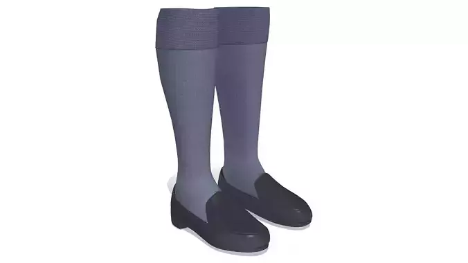 Female School Uniform Socks With Shoes