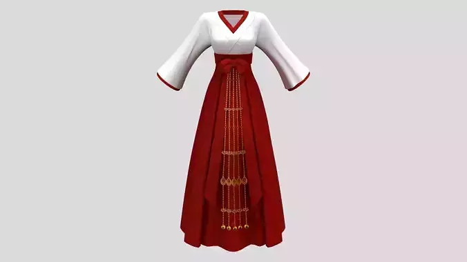 Traditional Bow Knot Hakama Dress