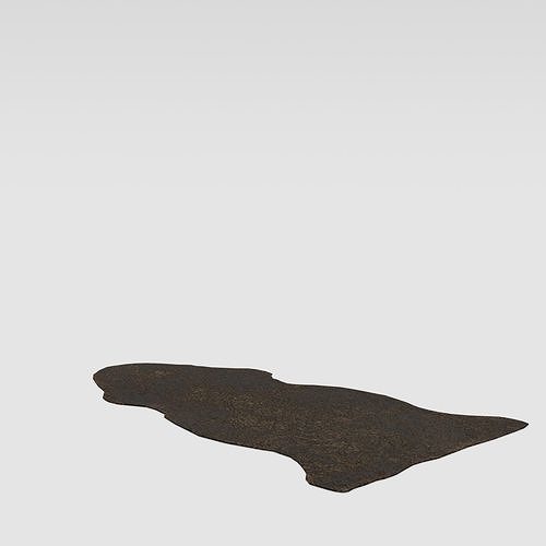 Genuine Sheepskin Carpet Low-poly 3D model