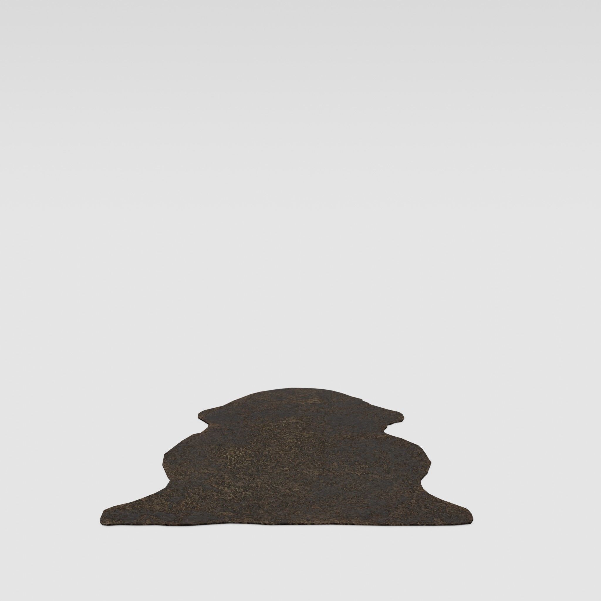 Genuine Sheepskin Carpet Low-poly 3D model_1