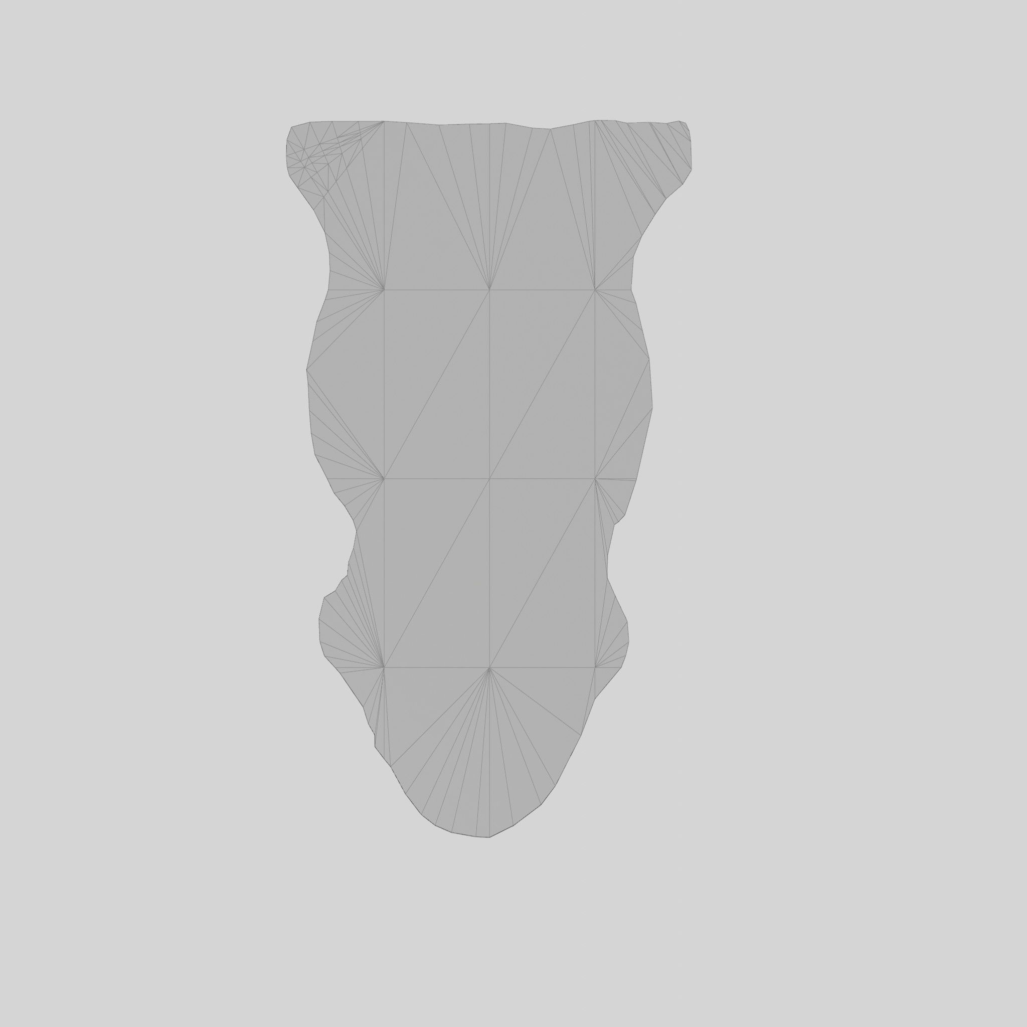 Genuine Sheepskin Carpet Low-poly 3D model_9