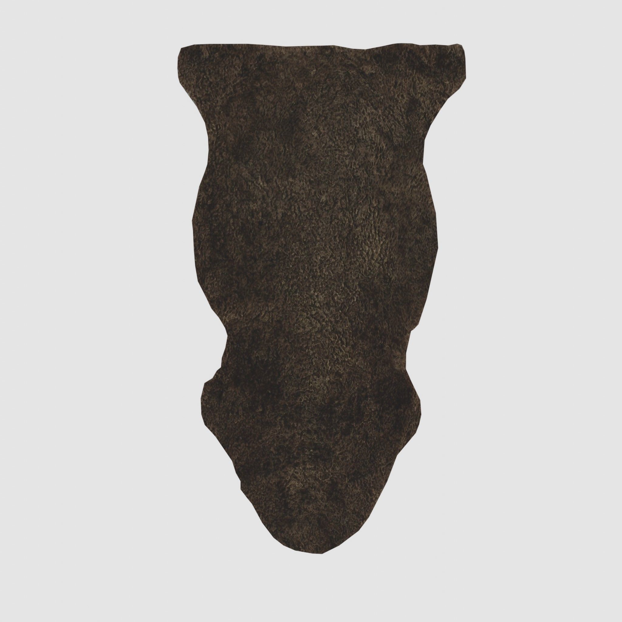 Genuine Sheepskin Carpet Low-poly 3D model_4