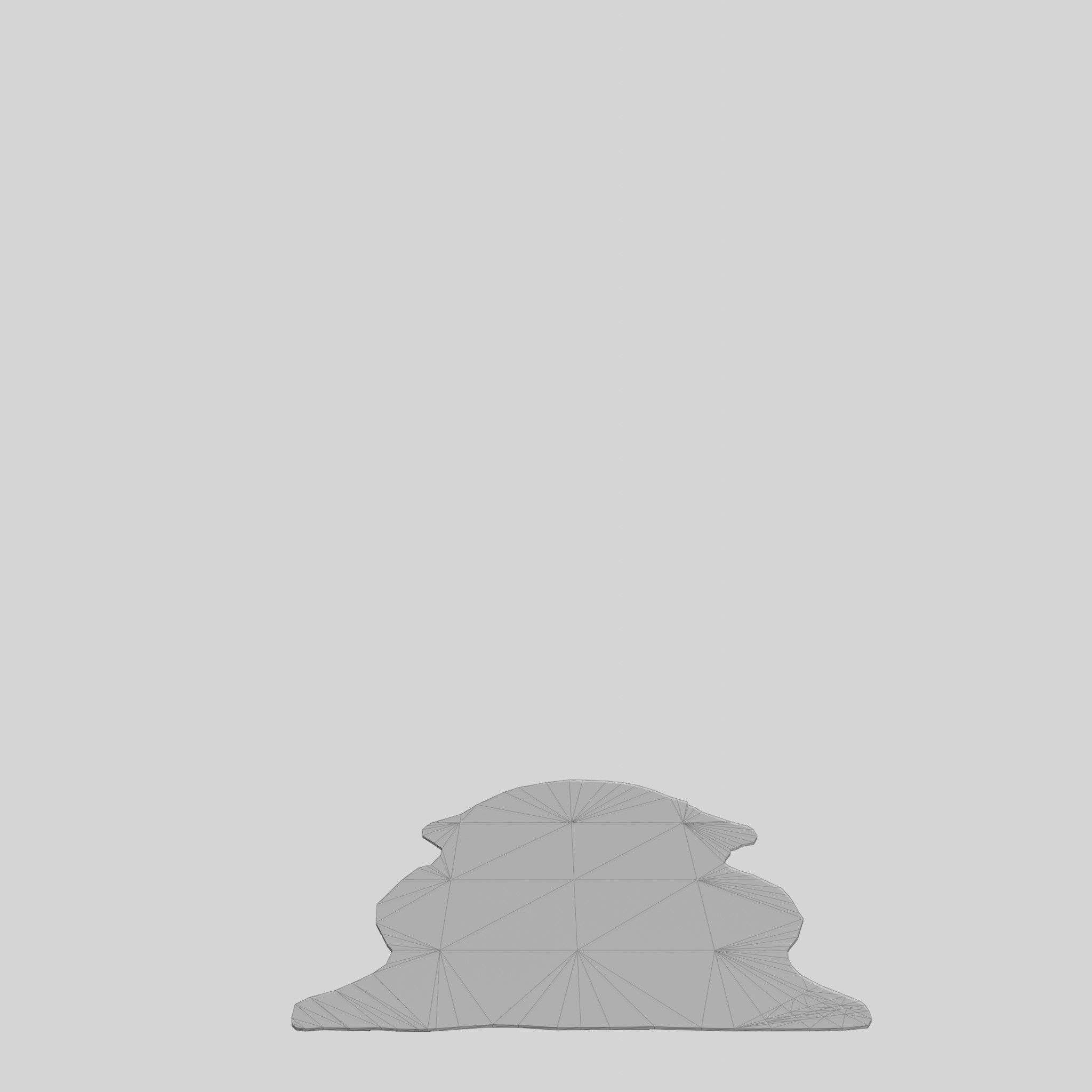 Genuine Sheepskin Carpet Low-poly 3D model_6