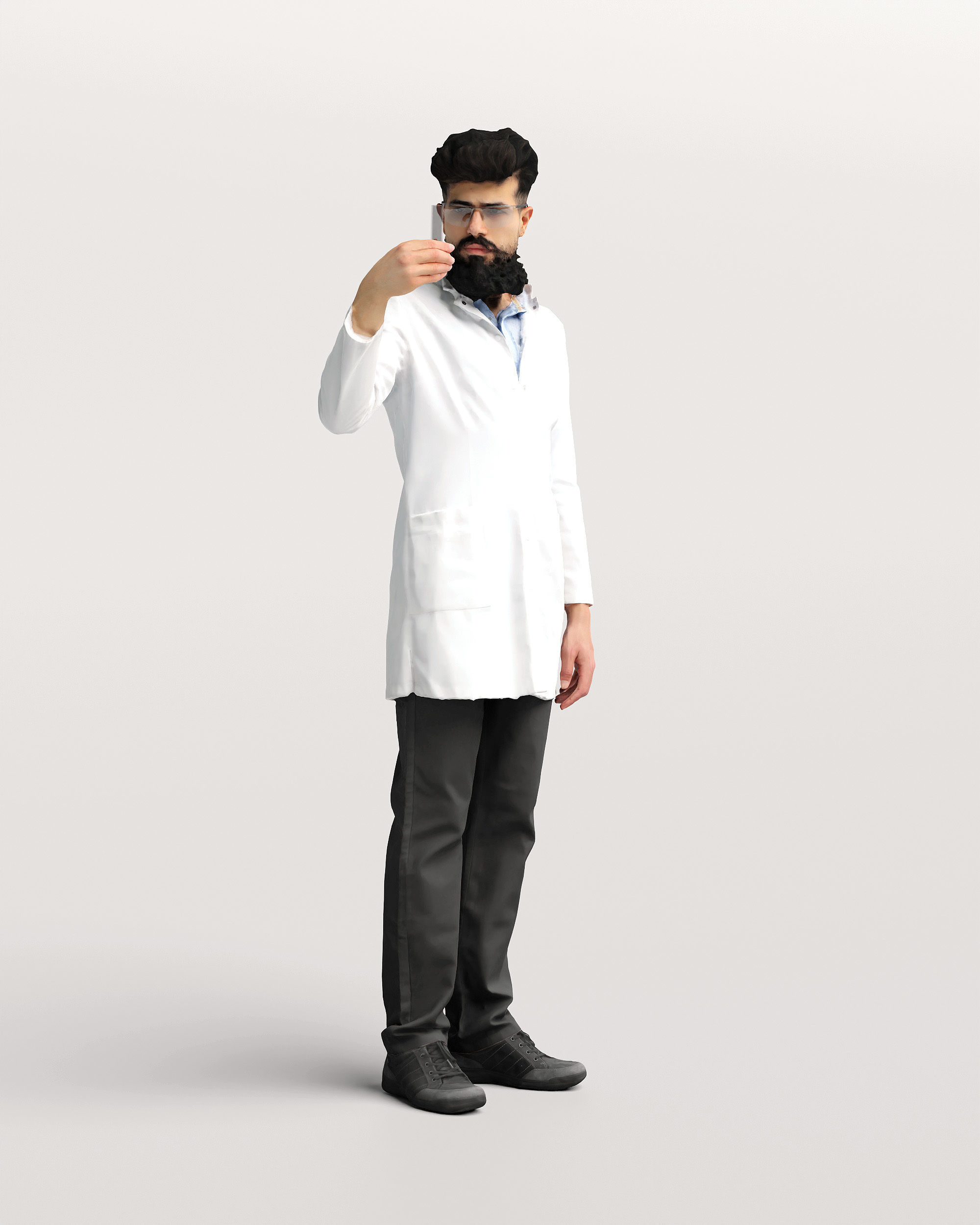 Humano Scientist in a lab 2205-4 3D model_2